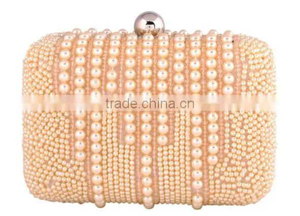 2015 new style fashion ladies pearl evening bags