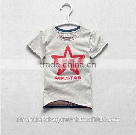 2017 fashion boy kids printed T shirt wholesale