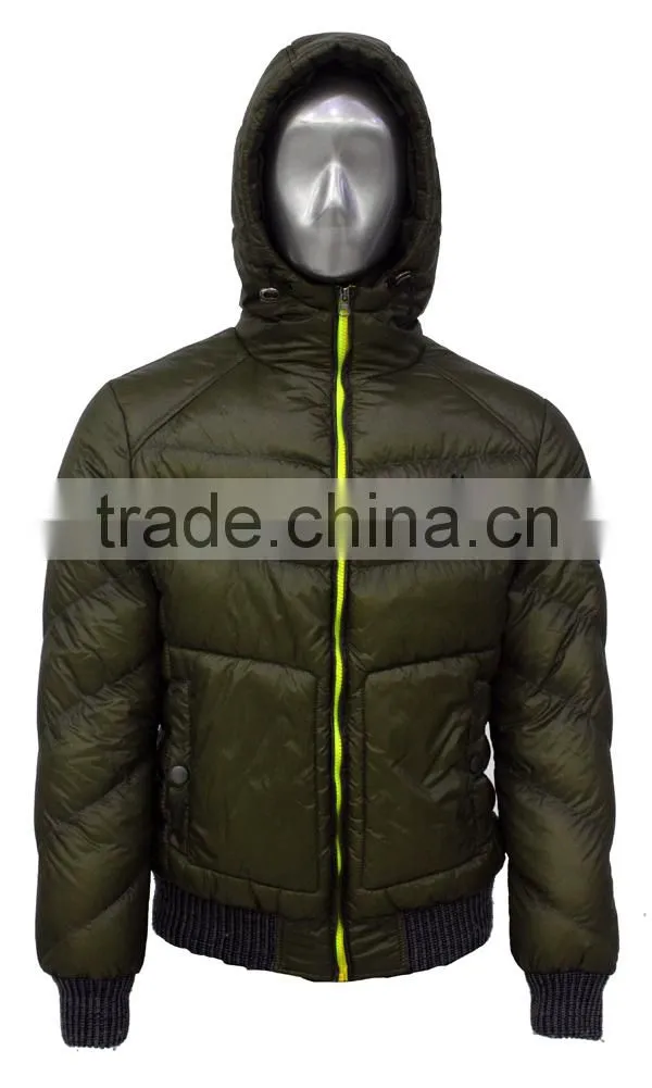ALIKE young men jacket hoodie jacket nylon jacket poly-fill jacket