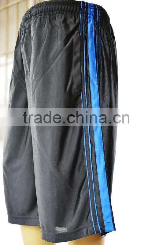 Newest design sport shorts 180G polyester tricot shorts without brushed