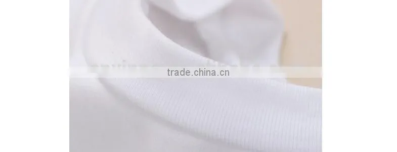 wholesale OEM service o neck new pattern top white custom tee shirts