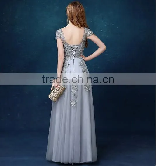 short sleeve lace party evening fashion night dress patterns