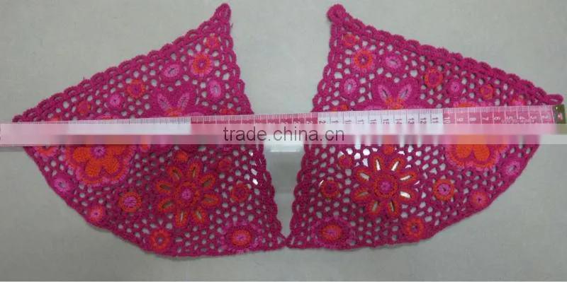 Wholesale new design red free crochet cotton doily patterns