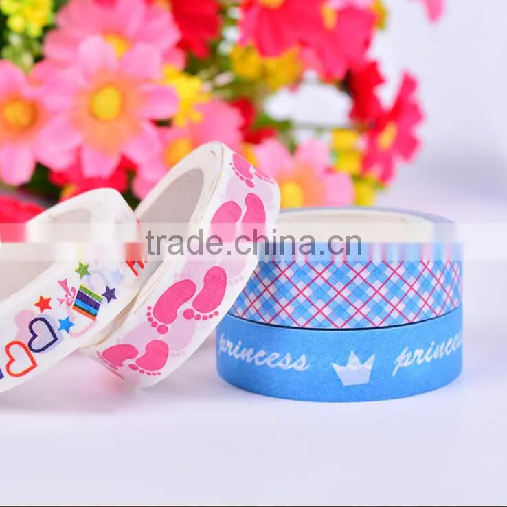 1.5cm*10m Pattern Washi Tape for scrapbooking supplies