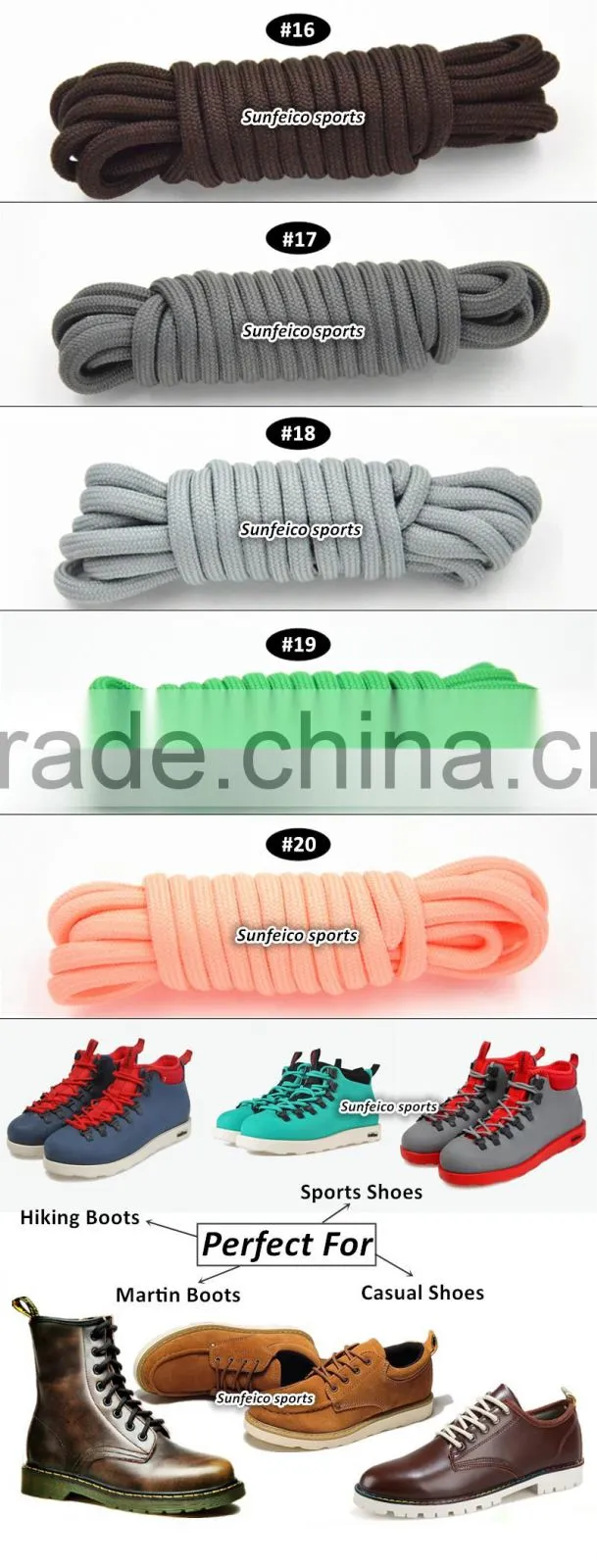 100% Polyester Dark Brown Rope Cord Shoelaces In Stock Fast Delivery - Amazon Yeezy Laces - Candy Youth Lace Color