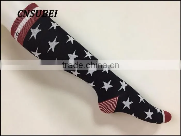 Bright Star jacqaurd sexy girl japanese knee high tube christmas stocking for lady