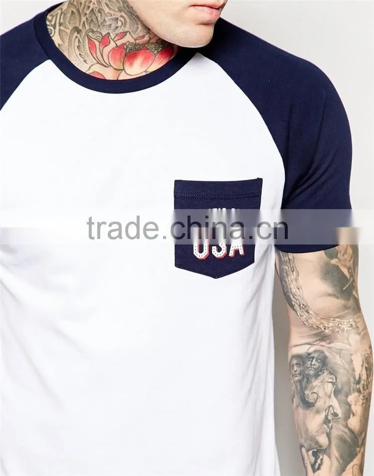 Guangzhou Shandao Summer Casual 160g 100% Cotton O-Neck Short Sleeve with Pocket T Shirts Manufacturers China