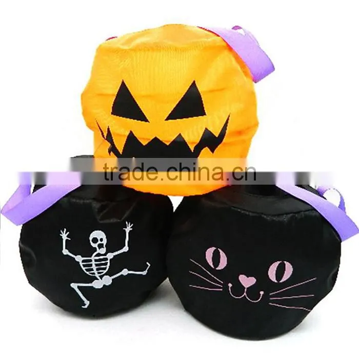 Halloween Decoration Kids Candy Tote Pumpkin Bag Halloween Buckets
