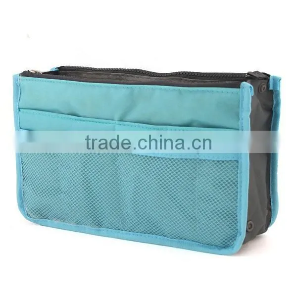 wholesale multi-function women/lady handbag organizer bag comestic bag
