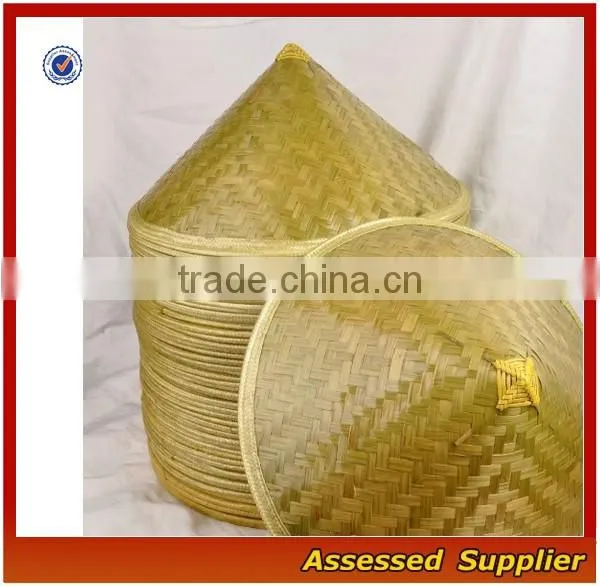ZT45 Wholesale India coolie straw hat cheap 100% bamboo unisex sun straw hat for sale