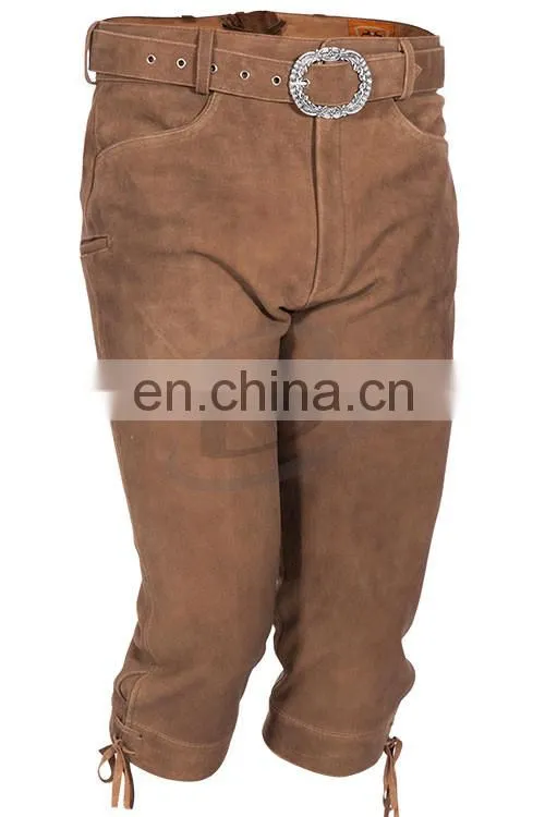 kniebundhosen, GENUINE SUEDE LEATHER GERMAN BAVARIAN LEDERHOSEN SHORTS APPLIQUED (Oktoberfest Clothing)