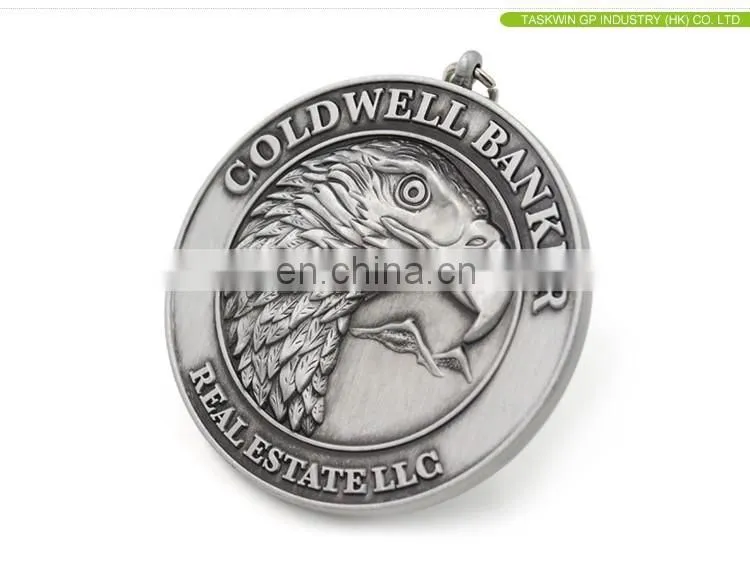 Latest design personalized award metal medal for banker and real estate