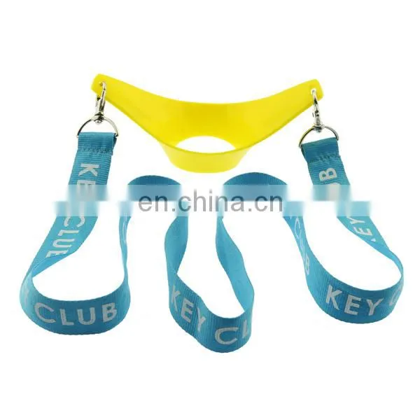 Fashion wine glass strap with safety clip