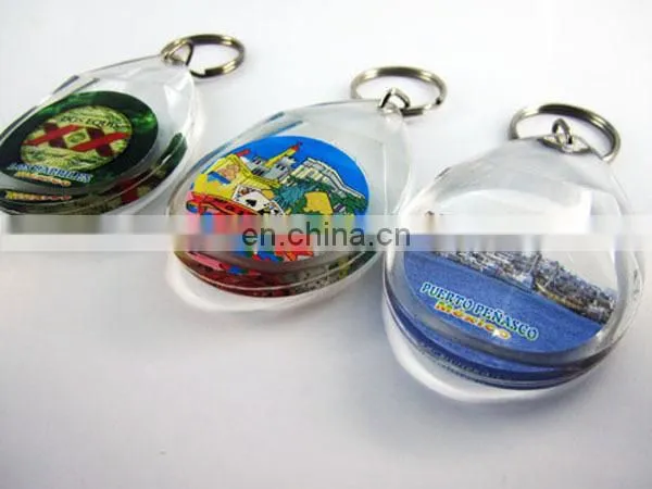 Sea turtle shape with personally design card inserted Acrylic keychain