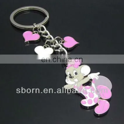 Cute Little Angel Girl Metal Key Chain -KR1098