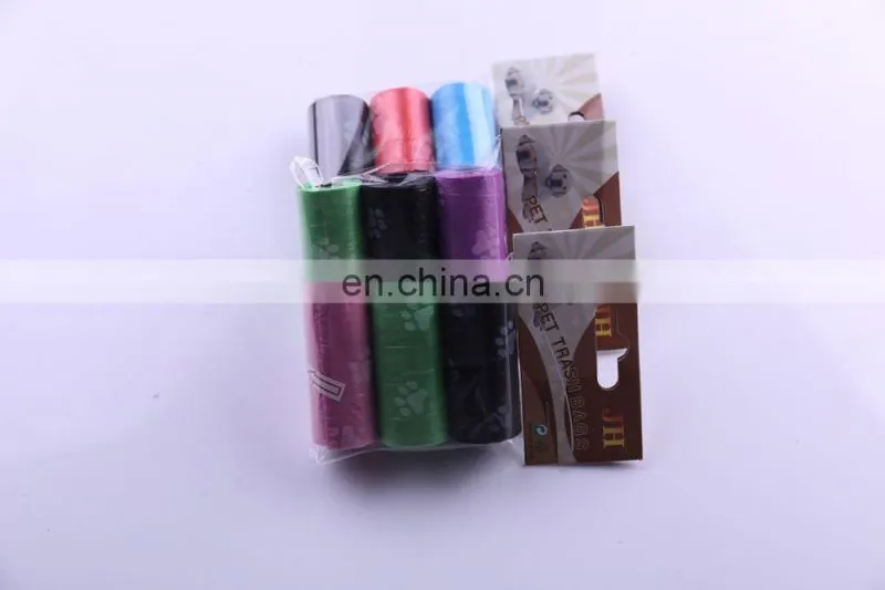 Custom Printed Biodegradable Compostable Disposable Eco Friendly Black Trash Garbage Pet Dog Waste Poop Poo Bag For Dogs