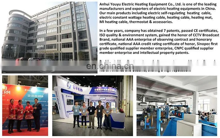 garage heating cable limited heat trace cable fibreglass heat tracing cable