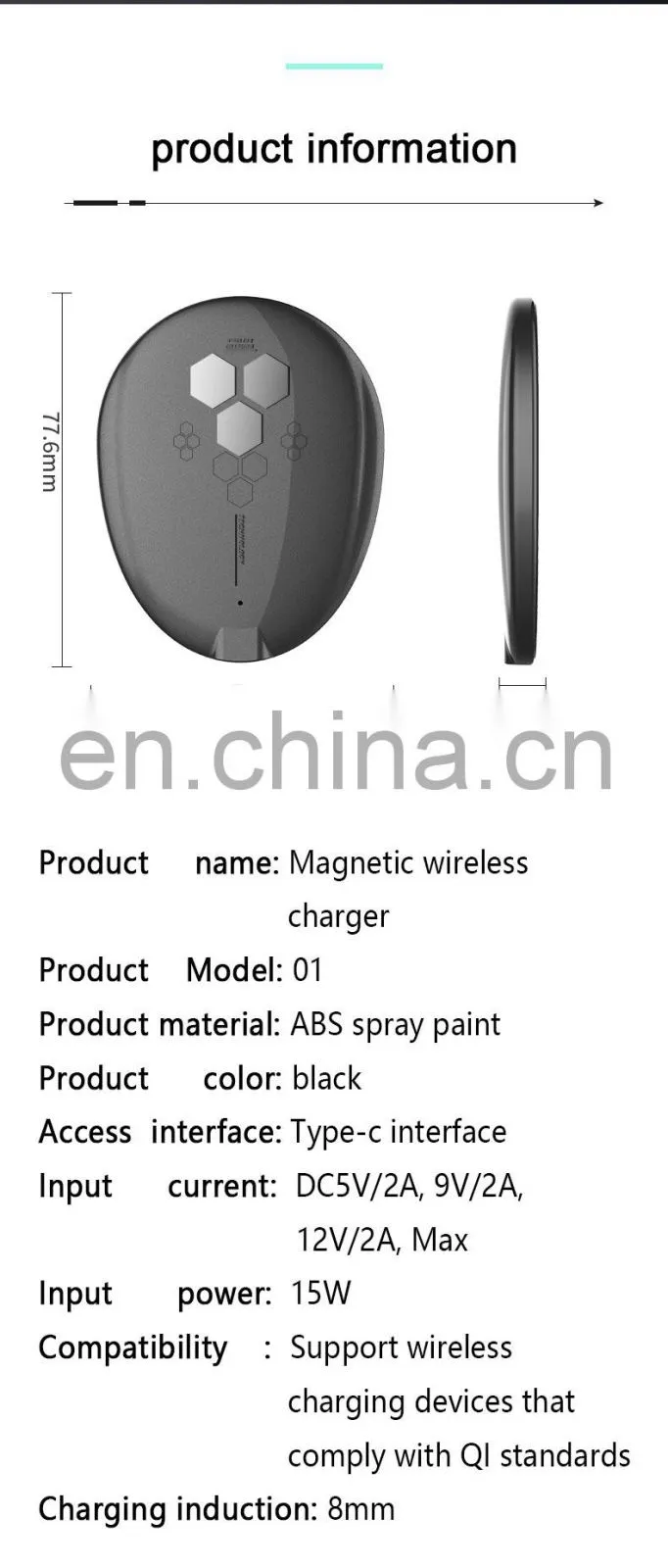 Ready Stock Magnetic Wireless Charger Manufacture Mobile Phone Wireless Charging Magnetic for Iphone 12 Pro Max X 11