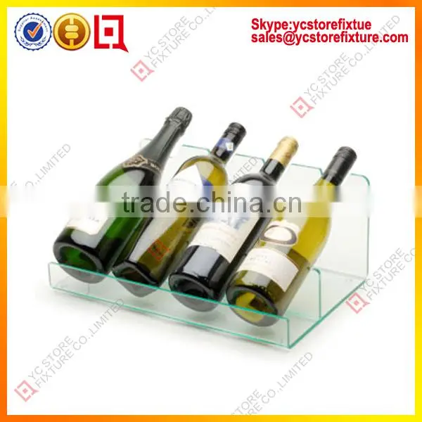 Acrylic wine bottle stopper display rack