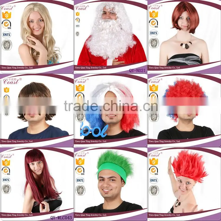 cheap halloween ox horn fake hair wigs