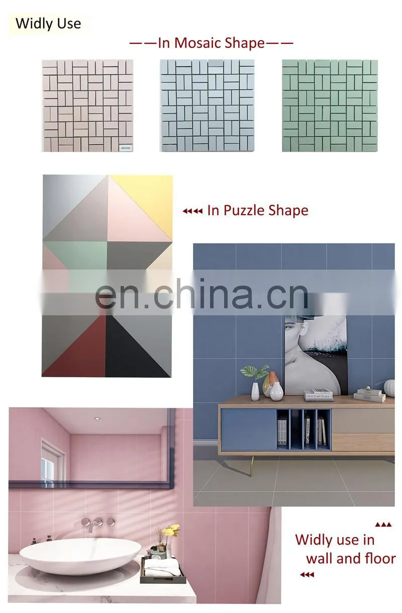 Foshan JBN Ceramics pure color red/yellow/blue/green/pink 600x600mm ceramic floor tiles