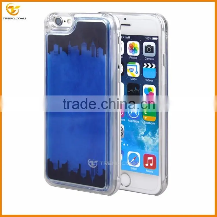 wholesale new fashion liquid hard back cover case for iphone 6