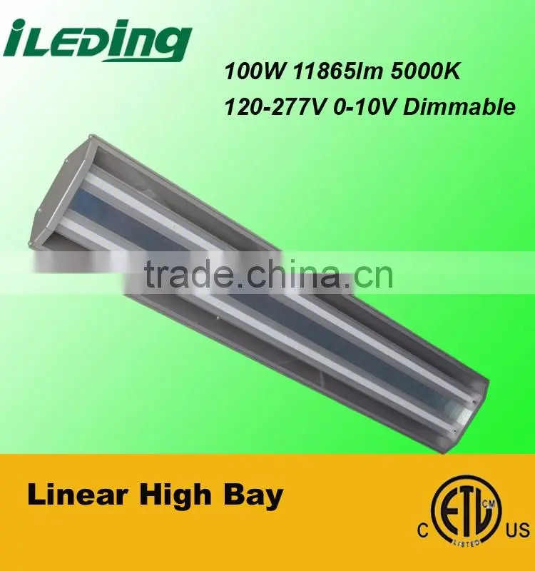 120-277V Dimmable 5000K Factory Price Linear High Bay LED Lights