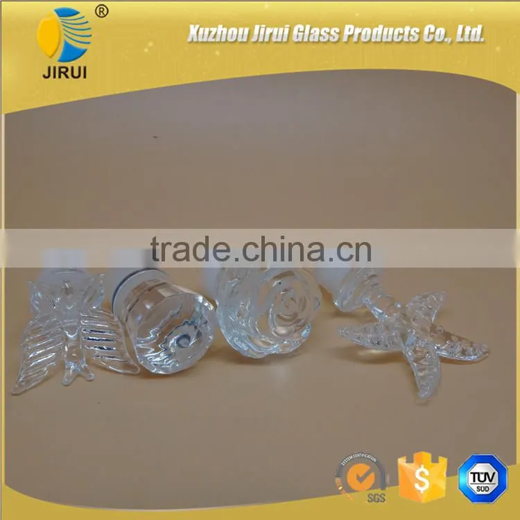 wholesale clear glass caps for diffuser glass bottles