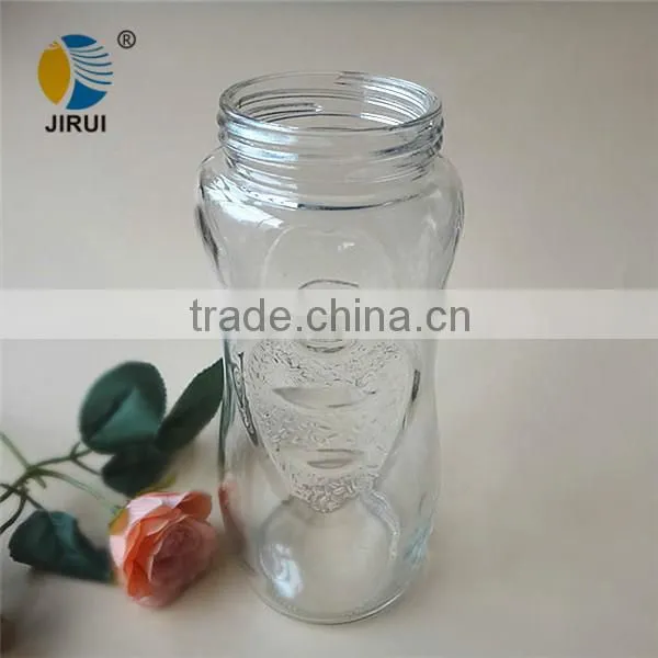 500ml glass water bottle with plastic screw cap wholesale