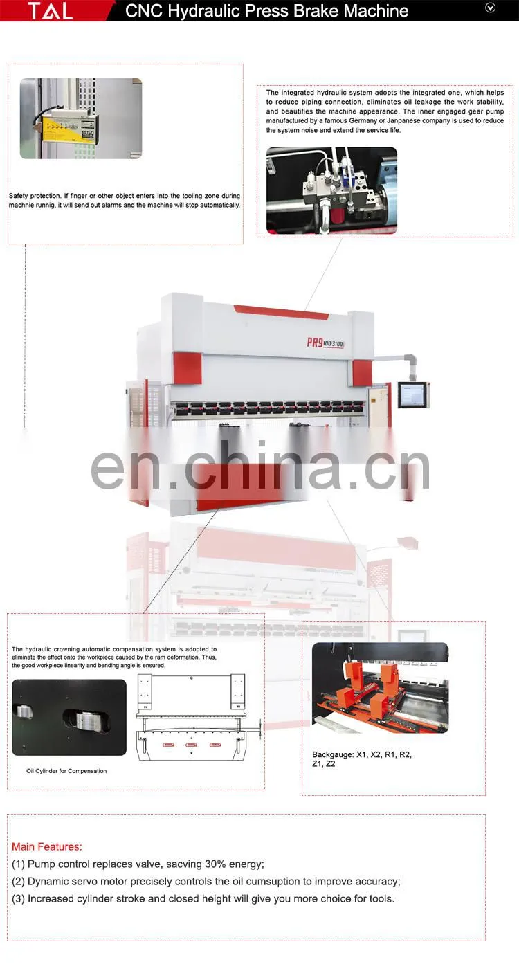 T&L press brake bending machine / jiangsu press brake