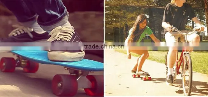 cruiser hand led longboard plastic skateboard