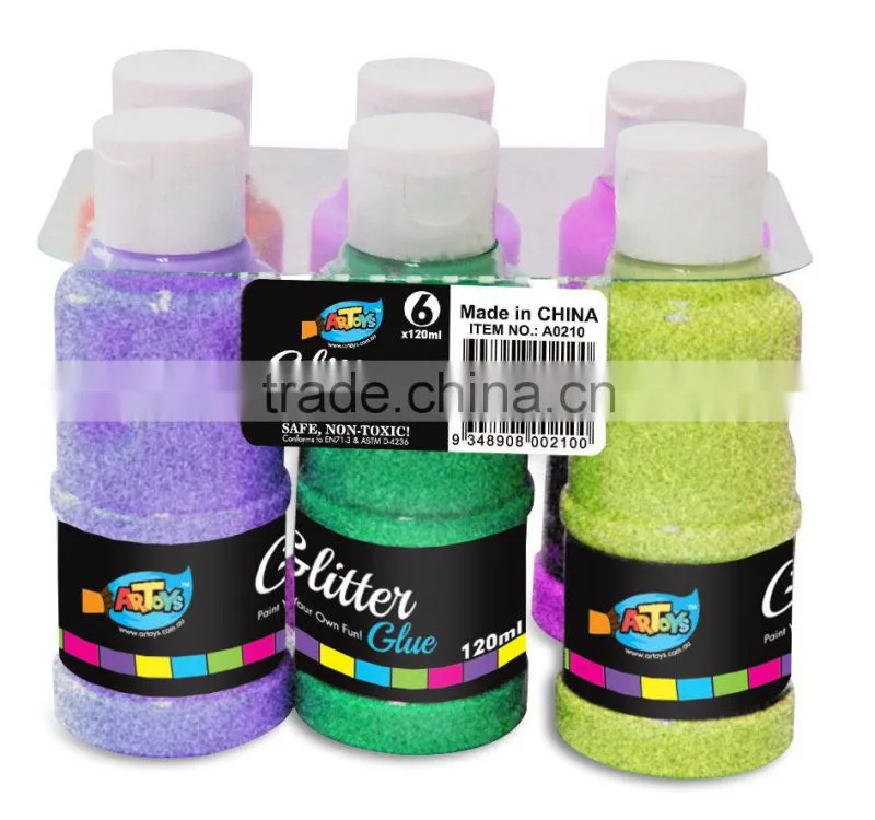 2015 New 6ct 3d Glitter Glue