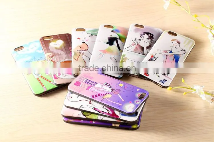 Wholesale cute IML tech mobile phone cover for q