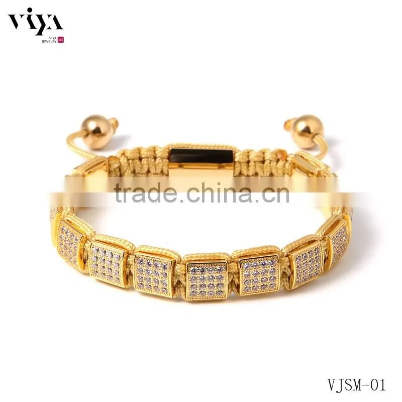 Viya Hot Sale Square Beads Bracelet Chinese Knot Handmade Bracelet Fashion Design Bracelet For Wholesales