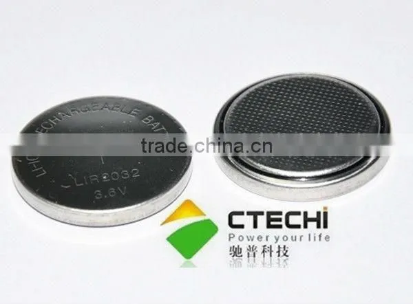3.6v li-ion rechargeable battery lir2032