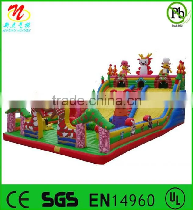 large inflatable amusement park,fun city for kids