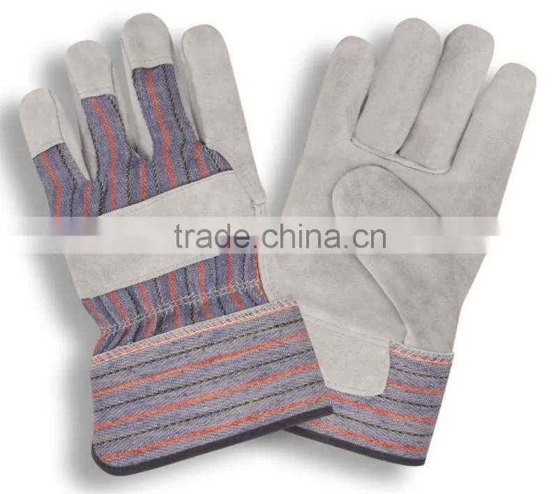 10.5" Cow Split Leather Full Palm Working Gloves