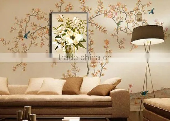 01-050 Large Size Canvas Printing Paint Flower Painting For Living Room OR Bedroom For Decoration