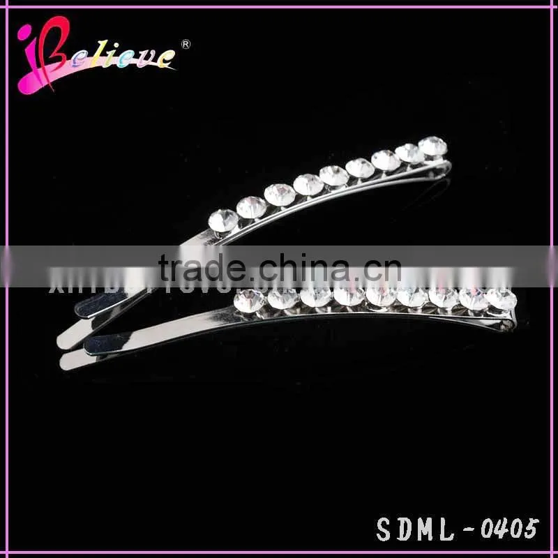 Charming hair jewelry hair pins with rhinestone crystal hair accessories for little girls