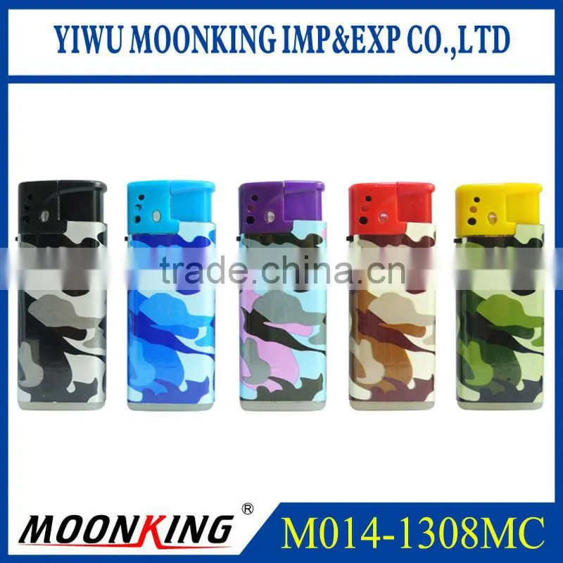 color army uniforms electronic gas charging windproof cigarette lighter