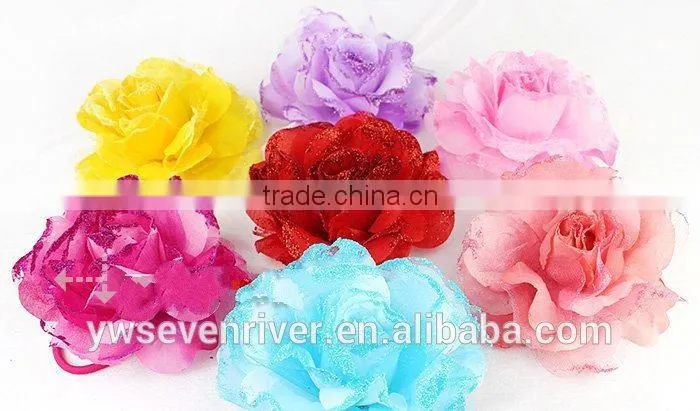 Simulation of rose flowers Wedding bride bridesmaid headdress The dance studio headdress flower The seaside beach accessories