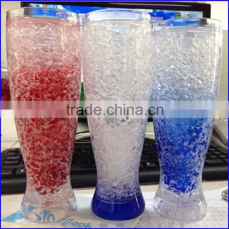 450ML 16OZ PBA free Ice gel freezer mugs beer tumbler cups with printing for promotion gift souvernirs