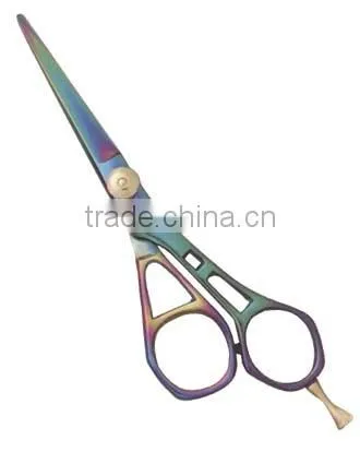 Hairdressing shears Plasama coated long offset