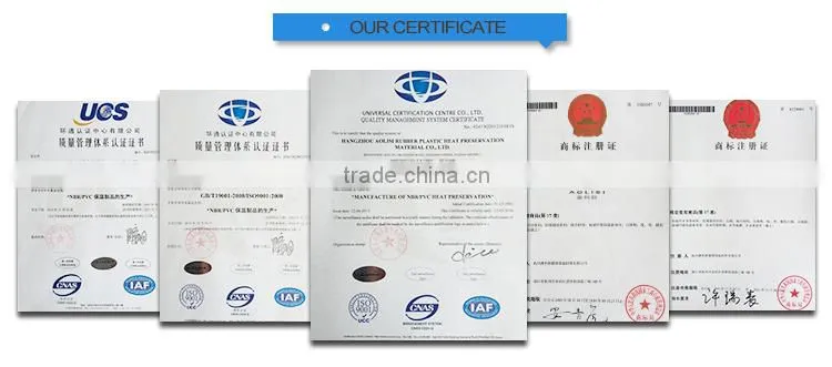 Heat insulation material rubber plastic foam