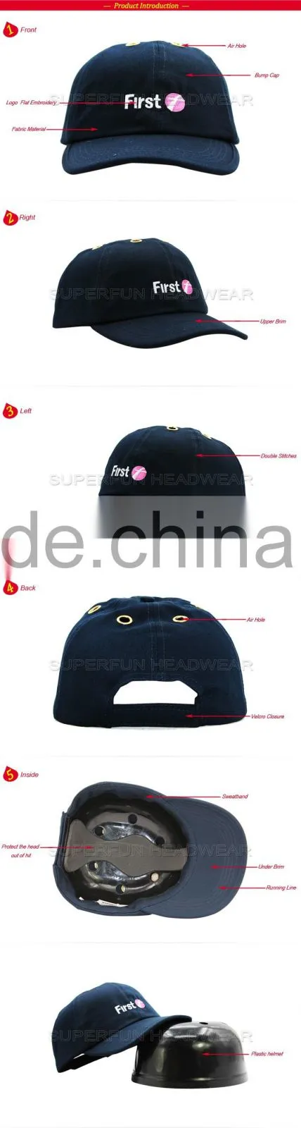 high quality best quality head safety cap