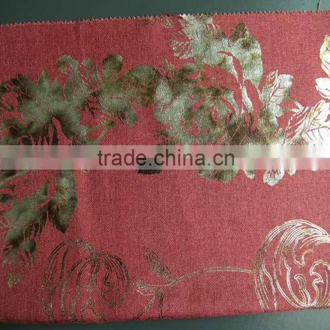 HX02005 home textile bronzing cusion fabric