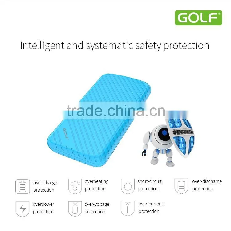 GOLF original pineapple series G17GB smart power bank 8000mAh li-ion Dual USB pineapple power bank