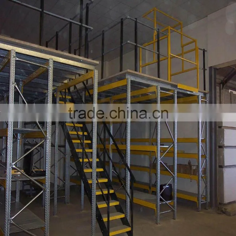 Storage pallet racking mezzanine floor