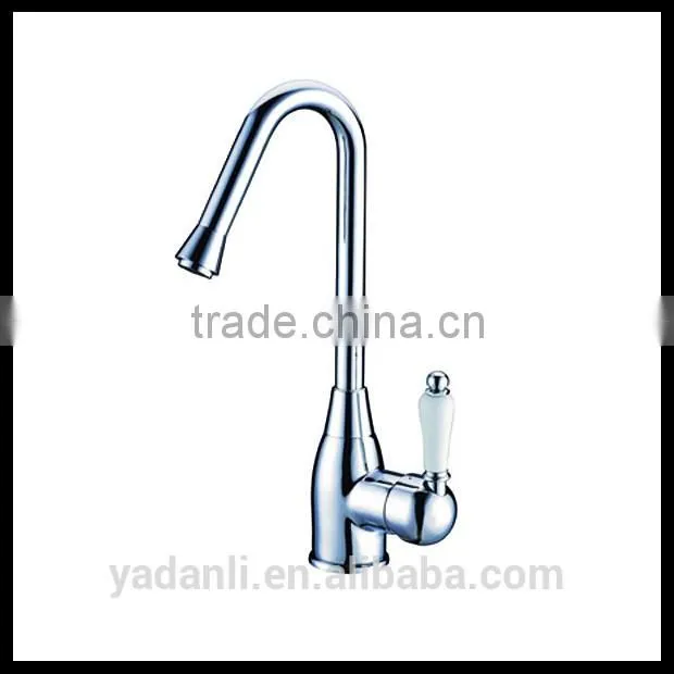 Chrome plating surface good quality gooseneck long spout kitchen and bathroom faucet