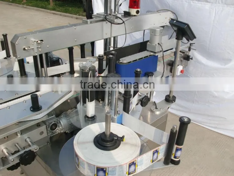 automatic vertical double side sticker labeling machine